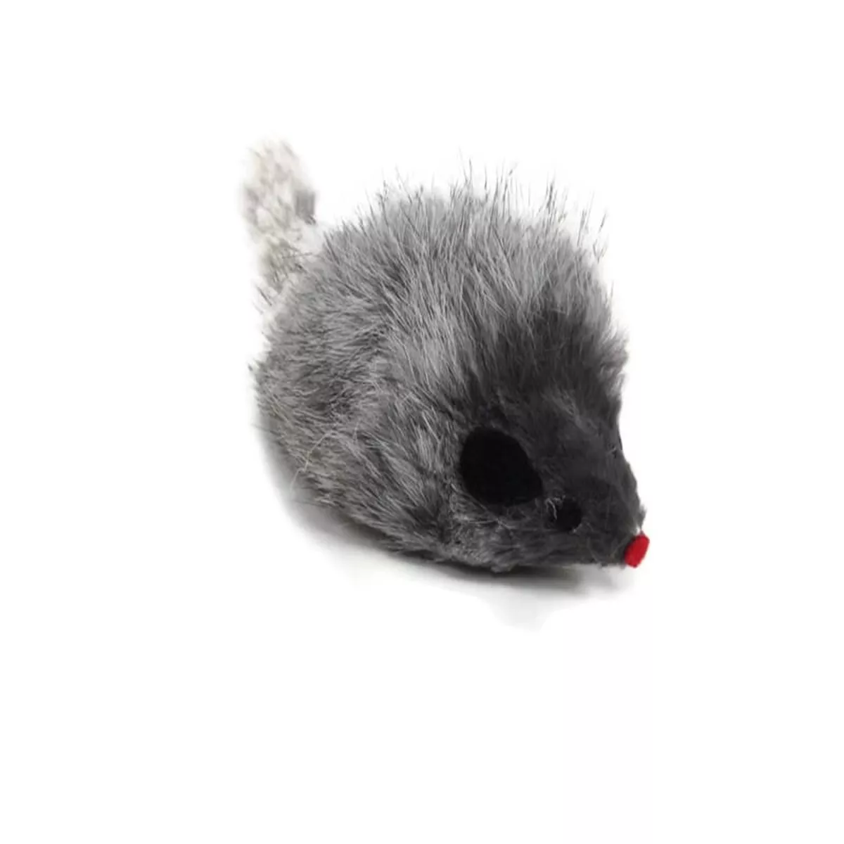 Go Cat Long Haired Mouse with Rattle