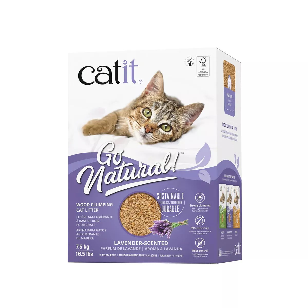 Go Natural Wood Clumping Litter Lavender