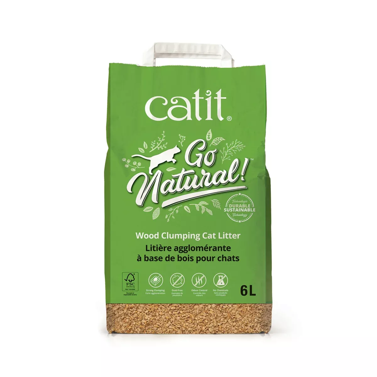 Go Natural WoodClumping Cat Litter 6.4lb
