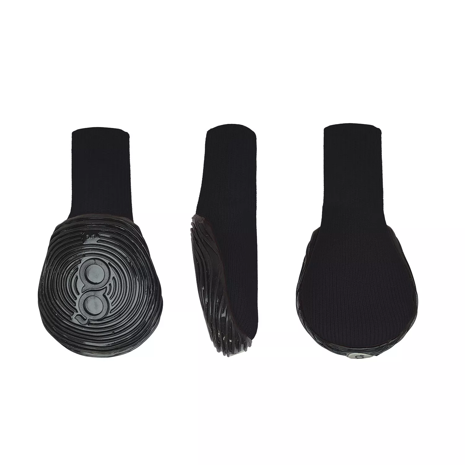 Goo-eez,Dog Boots - Black/Black - 2 pack