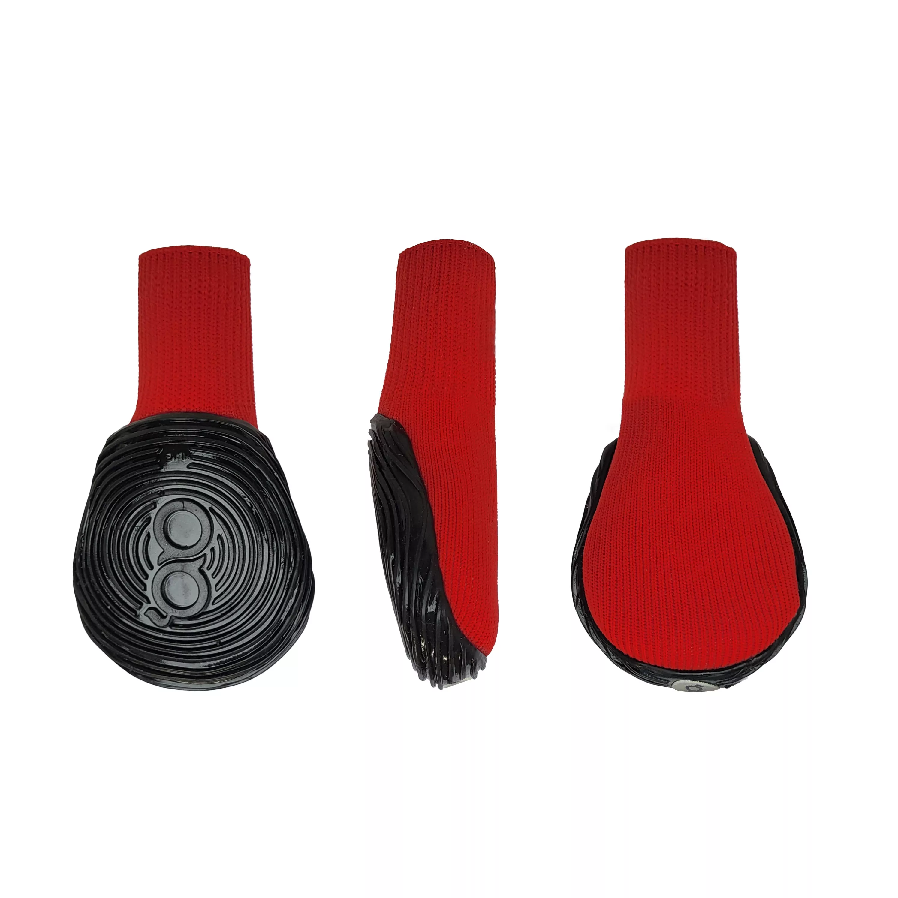 Goo-eez,Dog Boots - Red/Black - 2 pack