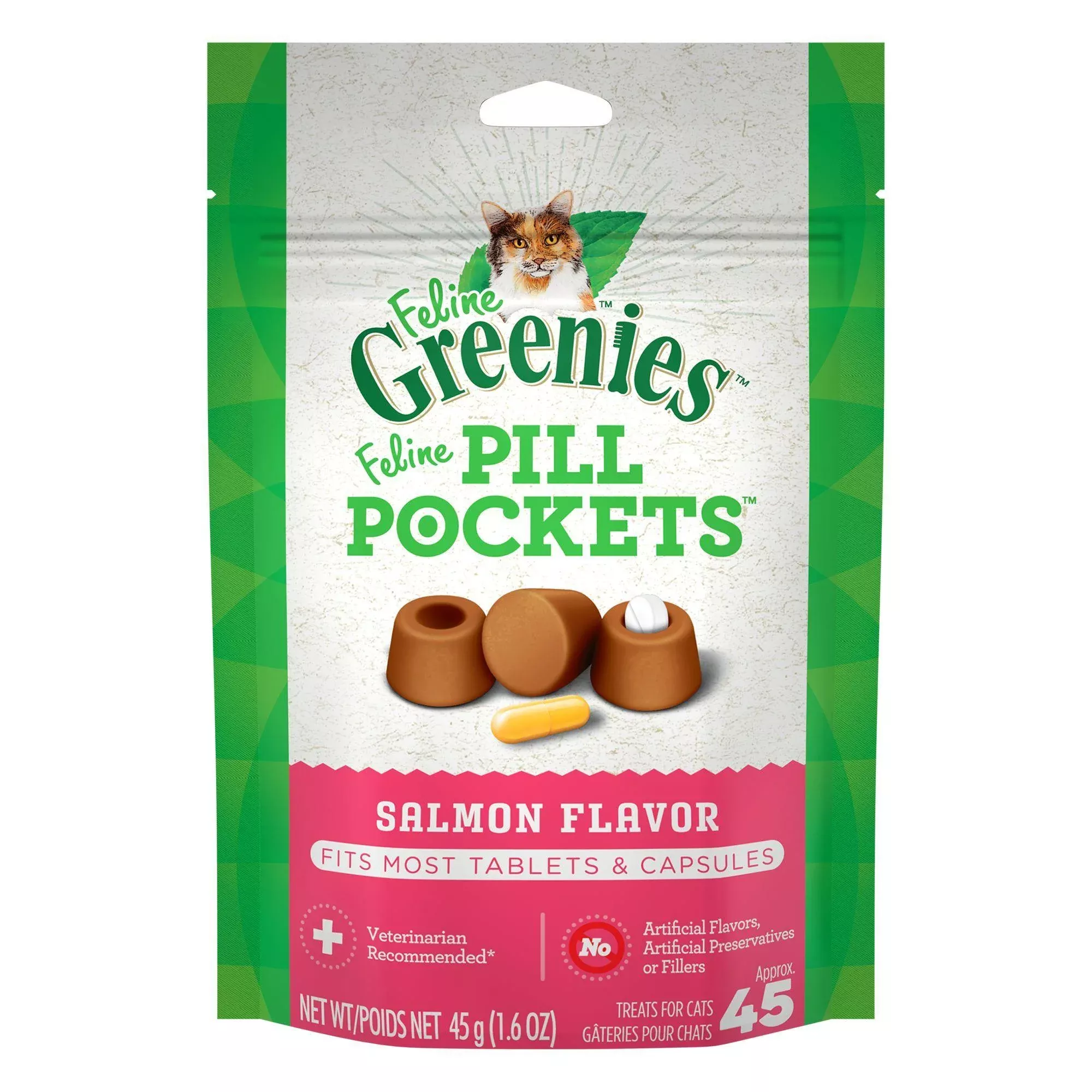 Greenies Pill Pocket Salmon For Cats