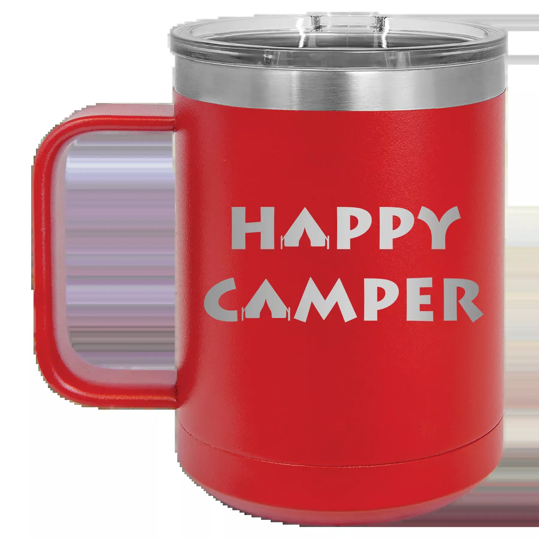 Happy Camper 15 oz Mug | Red