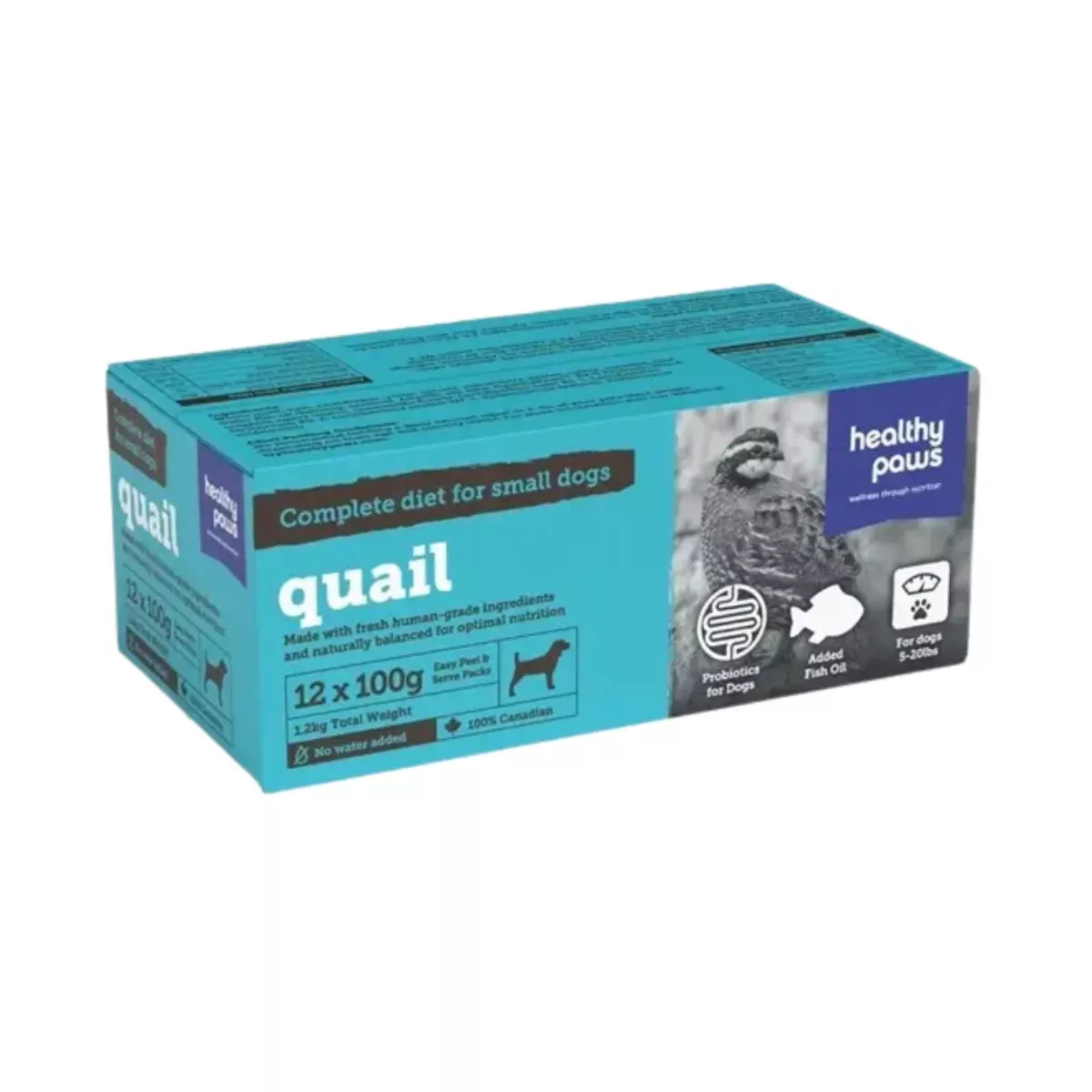 Healthy Paws Complete Diet for Small Dogs - Quail