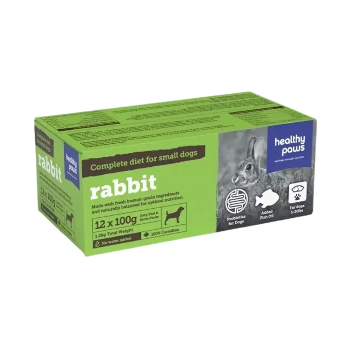 Healthy Paws Complete Diet for Small Dogs - Rabbit