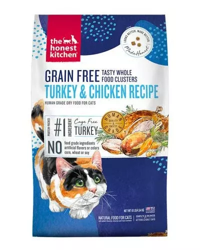 Honest Kitchen Cat Clusters GF Turkey Chicken