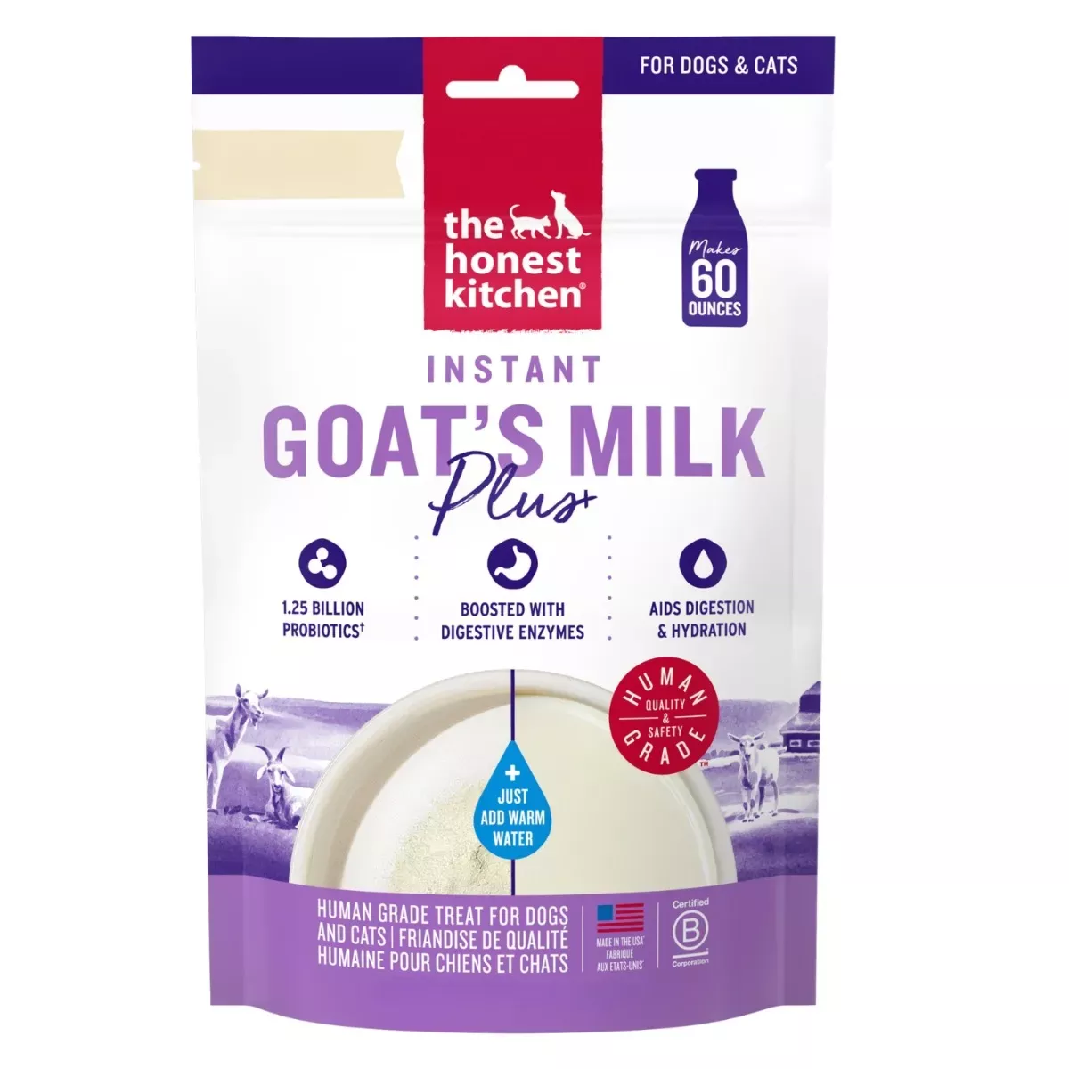The Honest Kitchen Daily Boosters for Pets - Goat's Milk
