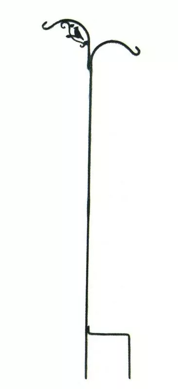Hookery Bird Double Hook Crane 90in Green