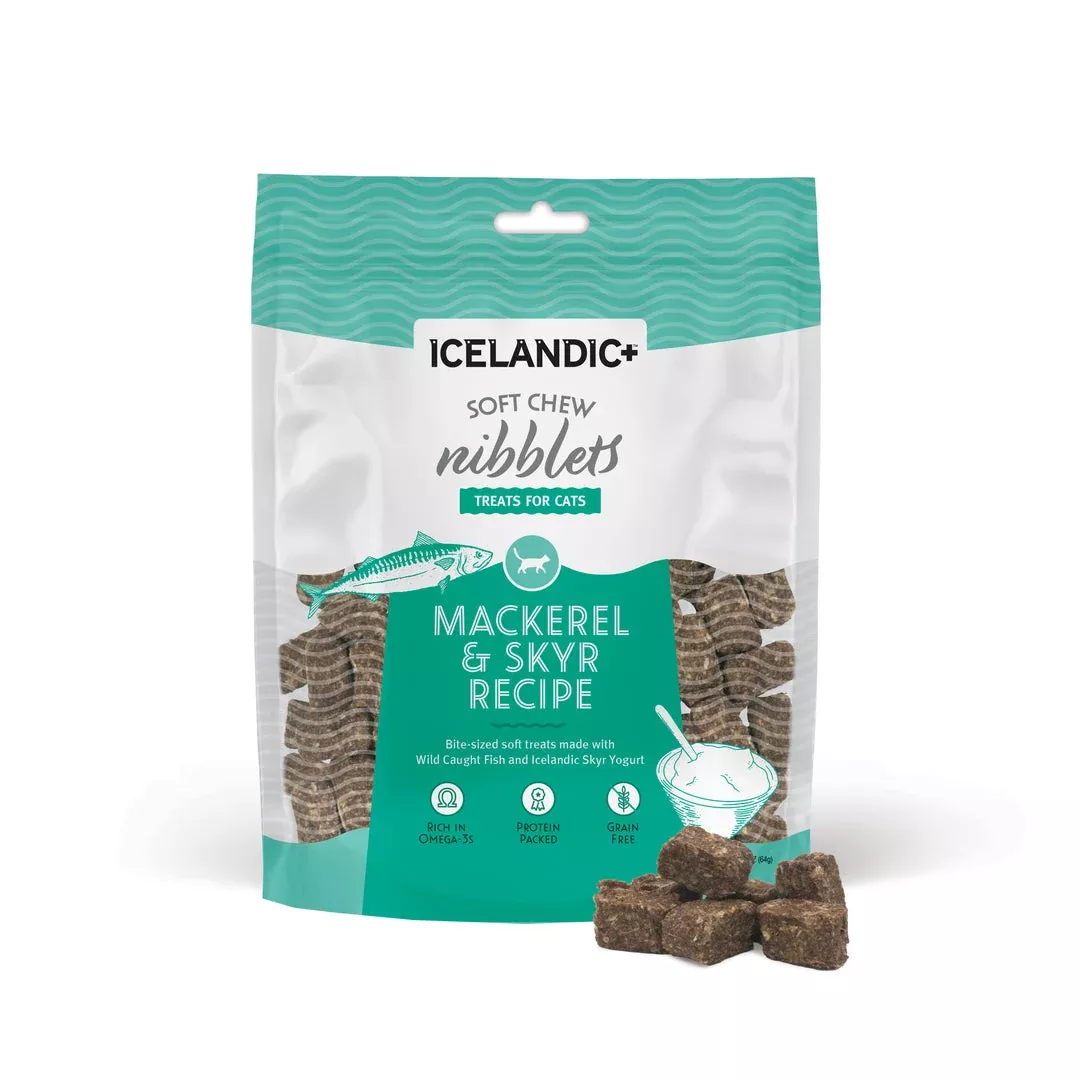 Icelandic Cat Soft Chew Nibblets - Mackerel & Skyr