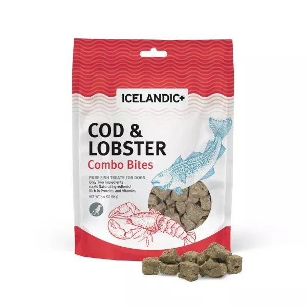 Icelandic+ Cod & Lobster Combo Bites Dog Treats