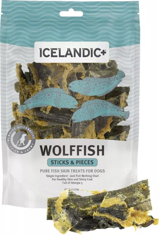 Icelandic+ Wolffish Skin Pieces