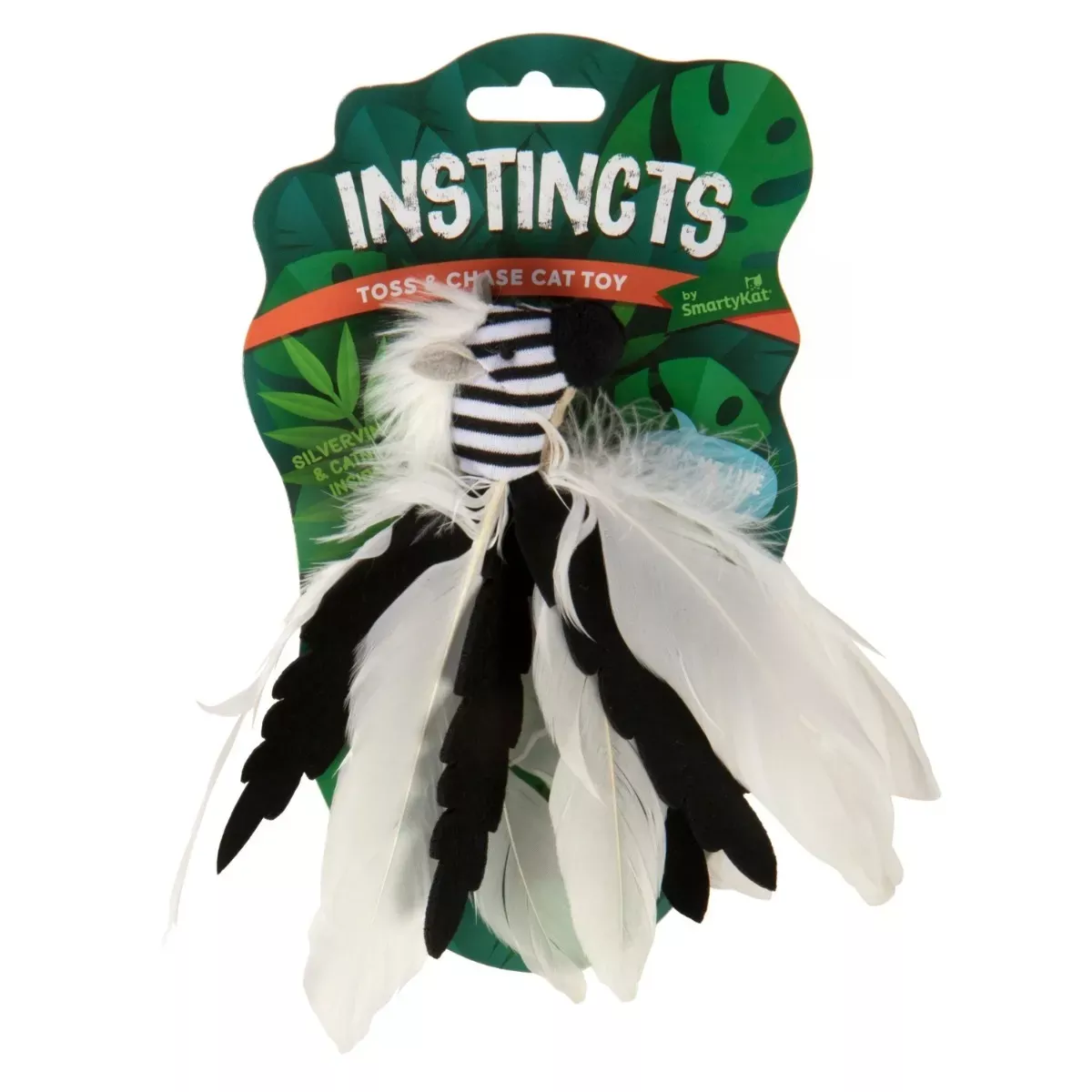Instincts Toss & Chase Cat Toys - Zingy Zebra