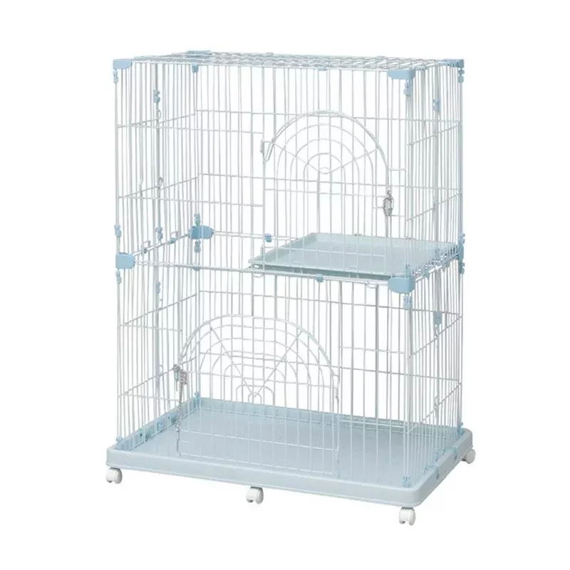 Iris 2-tier Cat Cage Pec-902 (Blue)