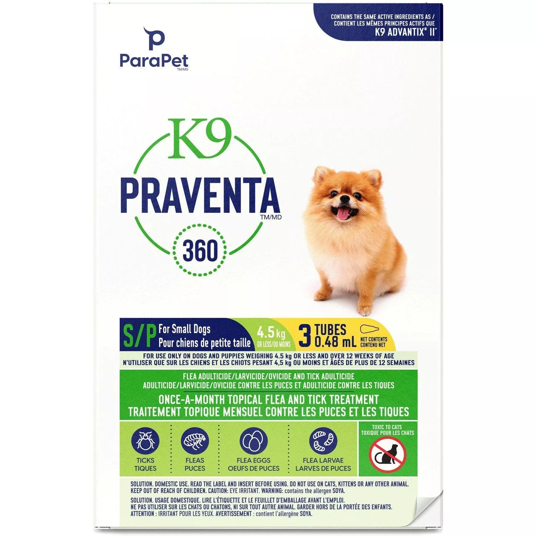 K9 Praventa 360 Small Dogs 4.5 Kg & Under