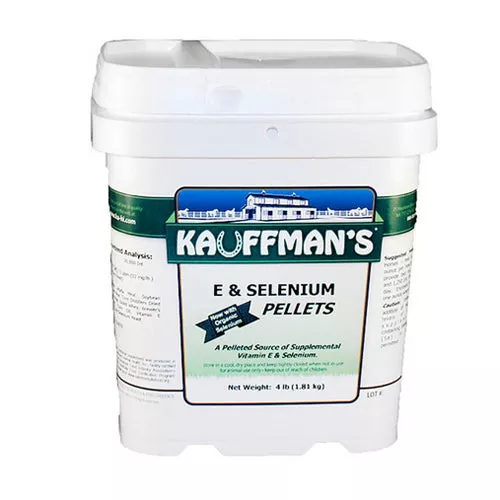 Kauffmans, Vitamin E & Selenium Equine Supplement Pellets, 4 Lbs