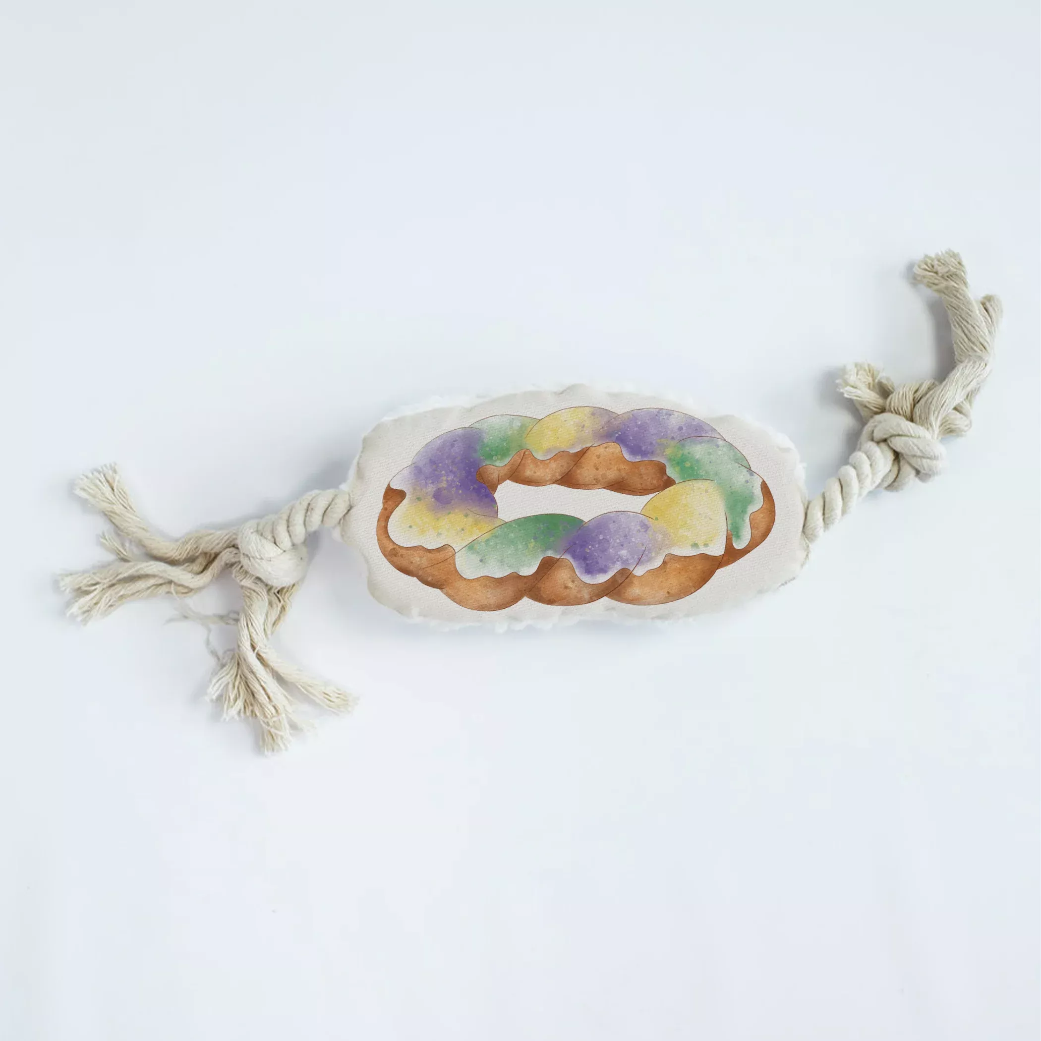 King Cake Dog Rope Toy