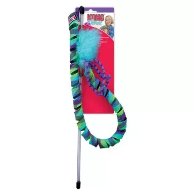 Kong Curlz Teaser Cat Toy – Blue