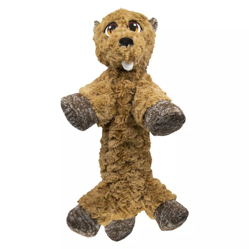 Kong Dog Toy Low Stuff Flopzie Beaver