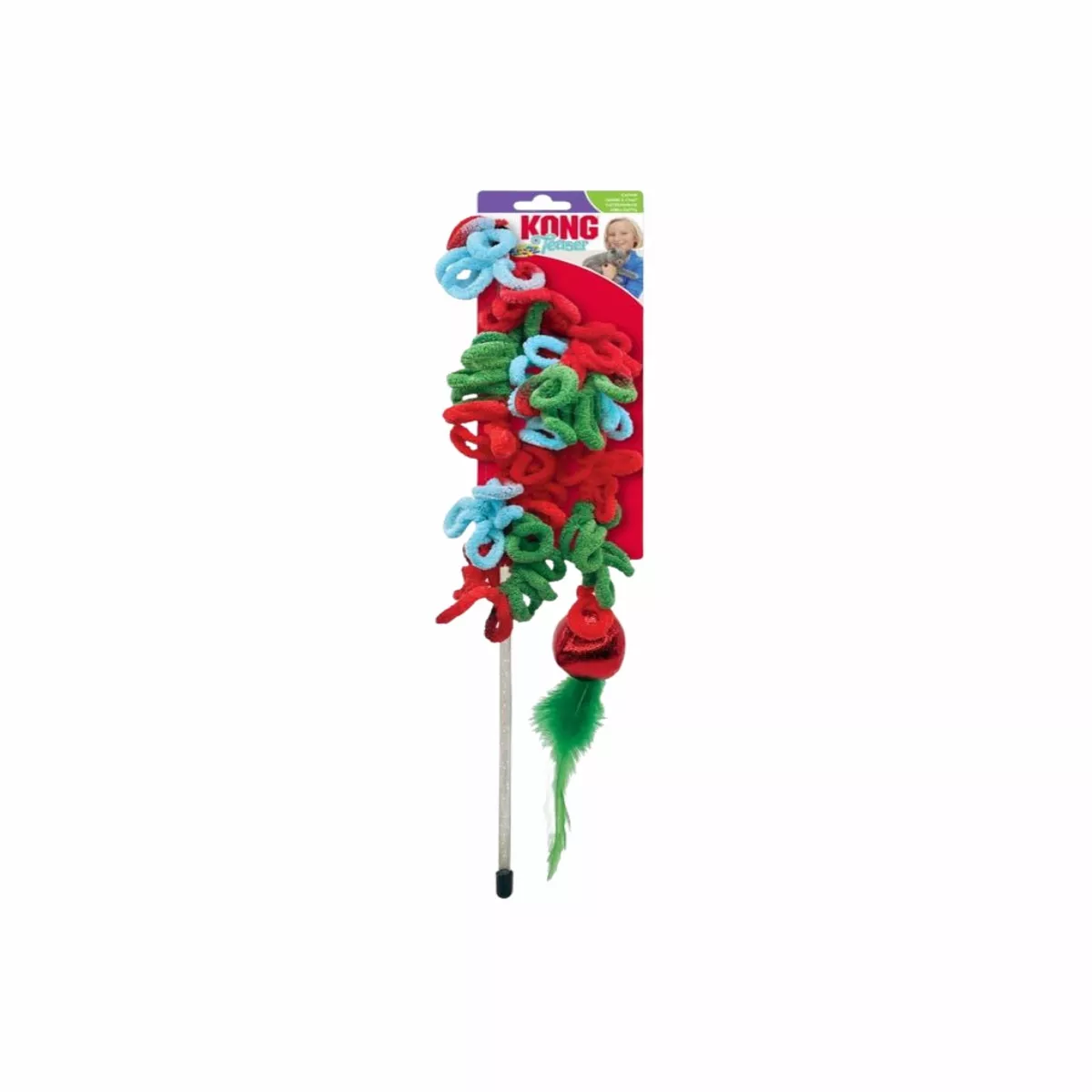 KONG Holiday Teaser Loopz Catnip Wand