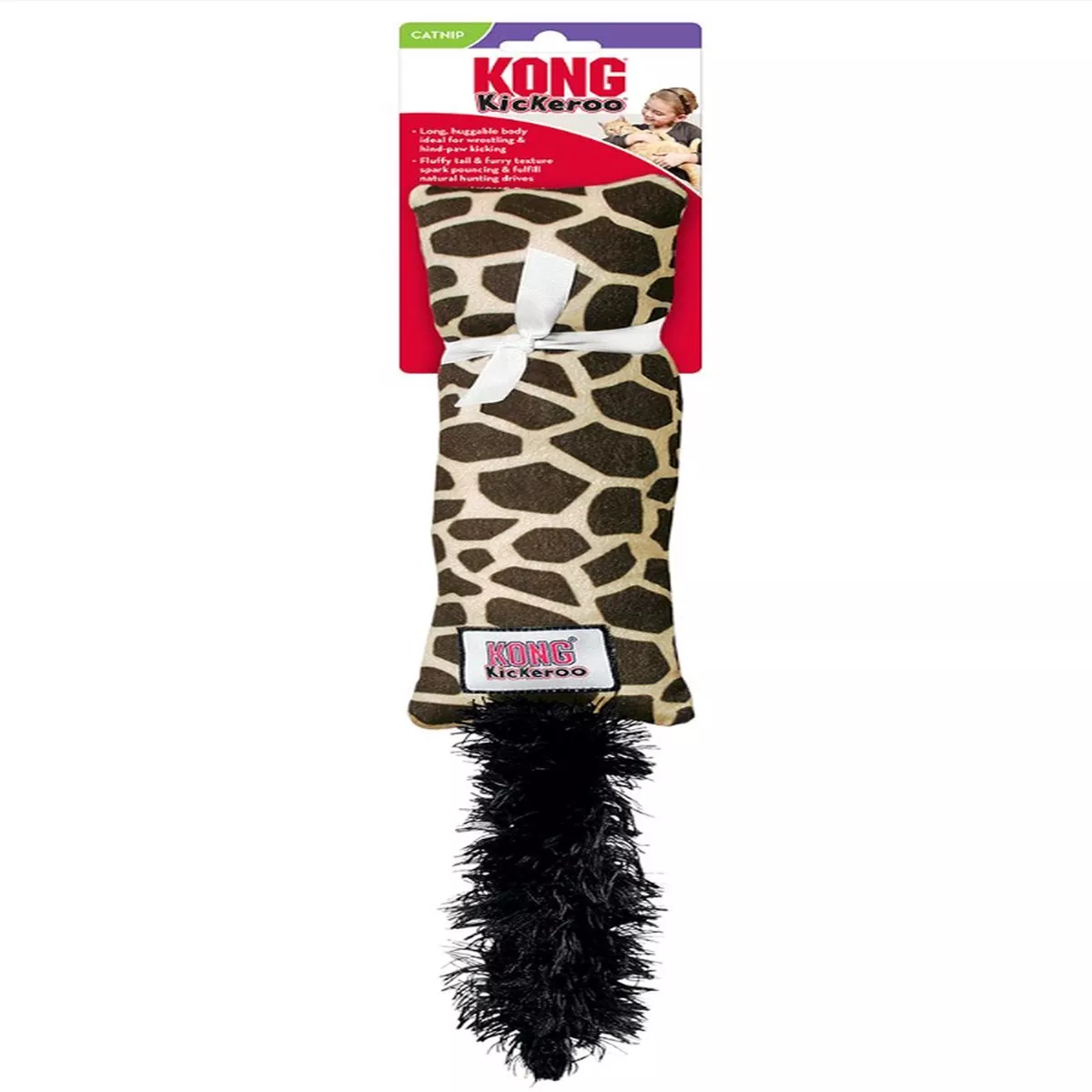 KONG Kickeroo Catnip Toy Giraffe