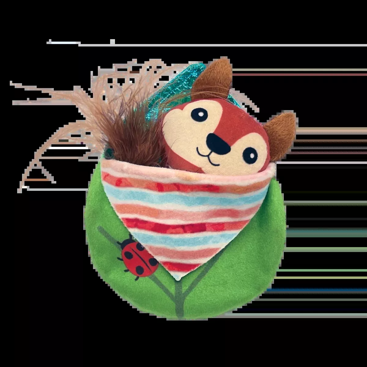 KONG Pull-a-Partz Tuck Catnip Cat Toy