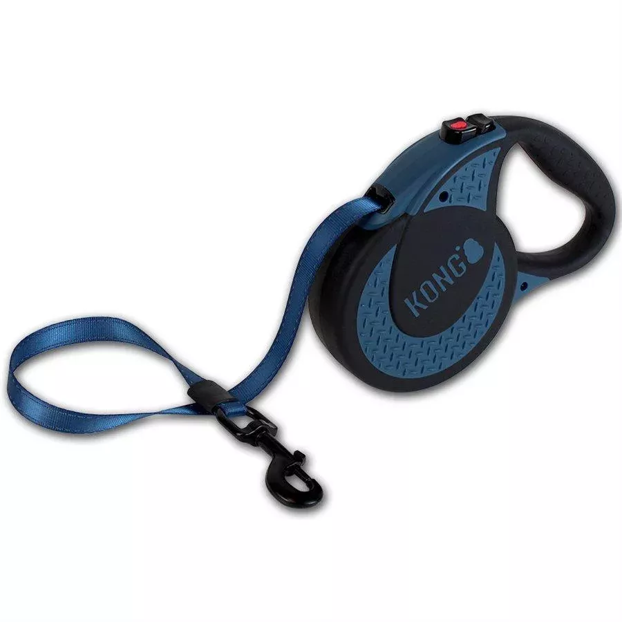 Kong Retractable Tape Leash Ultimate Blue