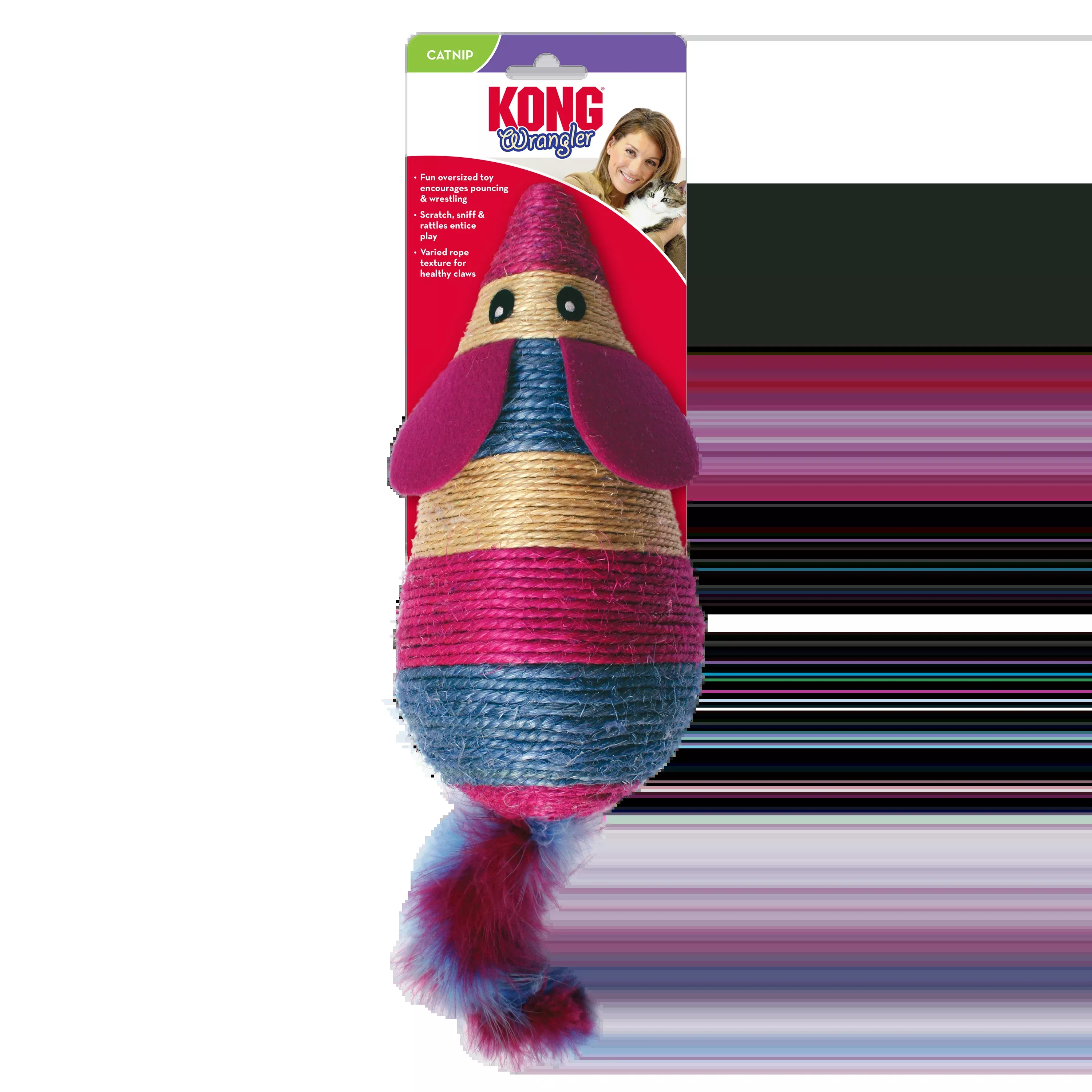 Kong Wrangler Scratch Mouse Cat Toy
