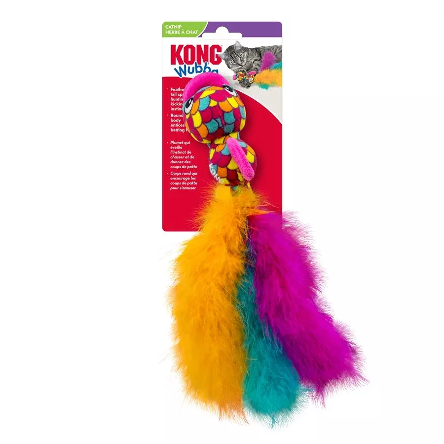 Kong Wubba Fish Assorted Colours Cat Toy