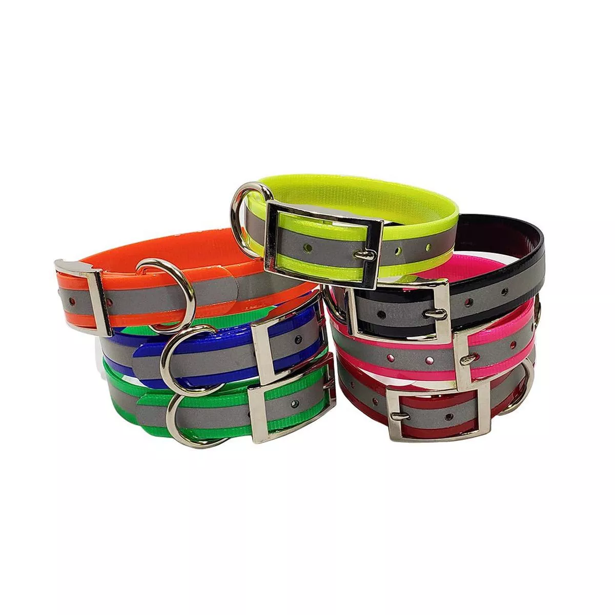 LCS Reflective Dayglo 1 Inch D-Ring Collar