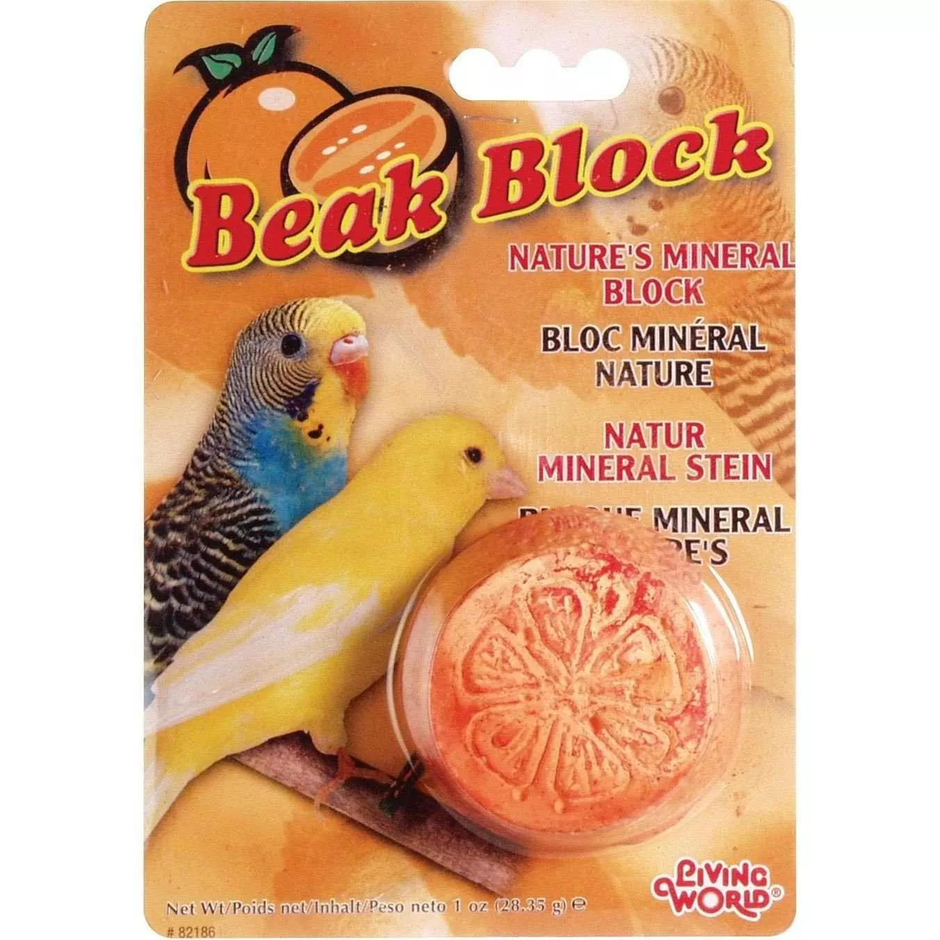 Living World Mineral Block Orange
