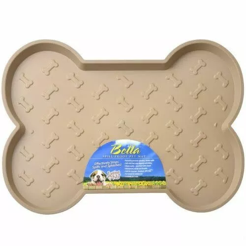 Loving Pets Bella Spill Proof Bone Shaped Placemat