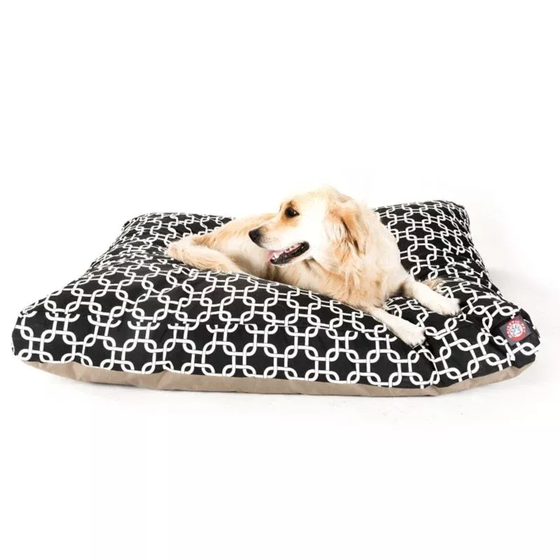 Majestic Outdoor Black Links Rectangle Pet Bed