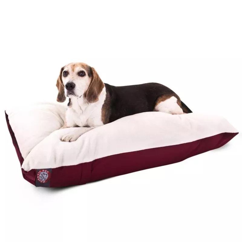 Majestic Pet Burgundy Rectangle Pet Bed