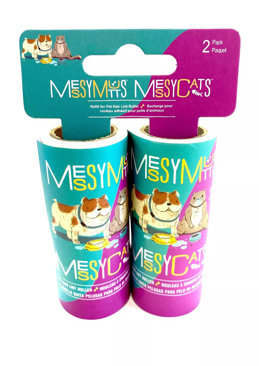 Messy Mutts Lint Roller Replacements 2 Pk