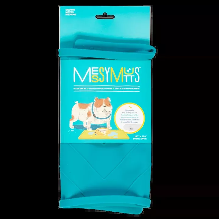 Messy Mutts Silicone Bowl Mat - Blue