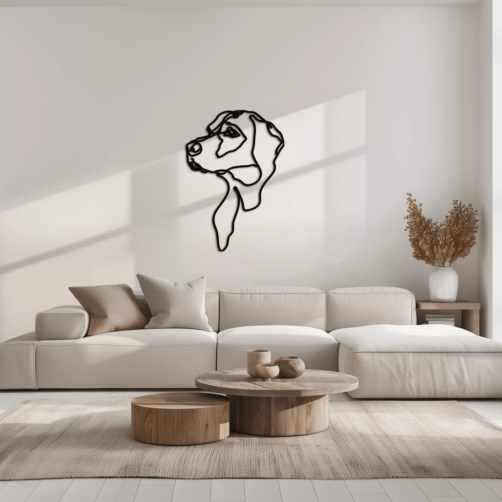 Minimalist Dog Line Art