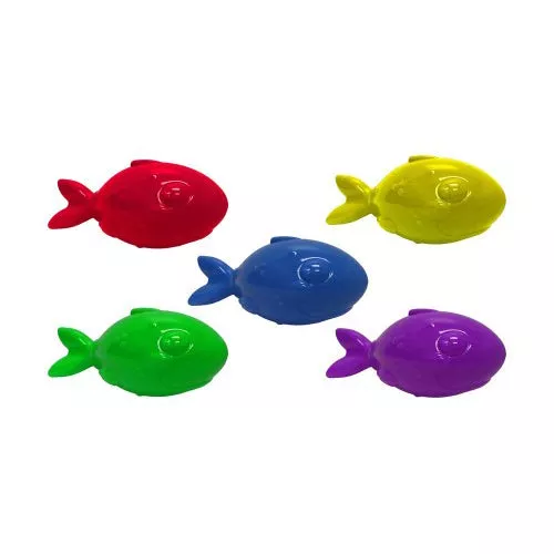 Multipet, Multipet Lobberz Fish Squeak Throw Float Fetch Toy, Assorted, 1 Each/7 in
