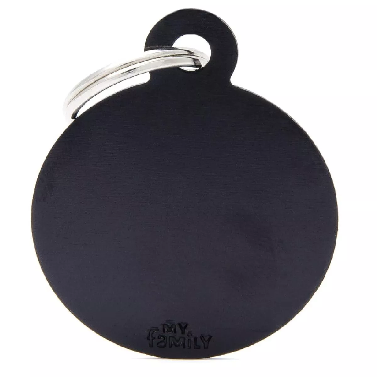 My Family ID Tags Basic Circle Black