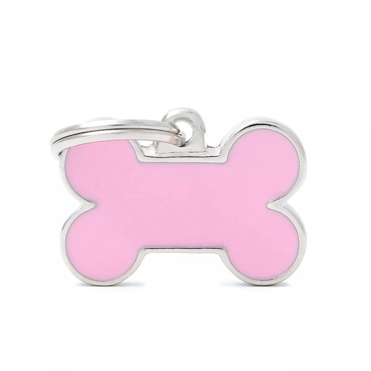 My Family ID Tags Basic Handmade Bone Pink