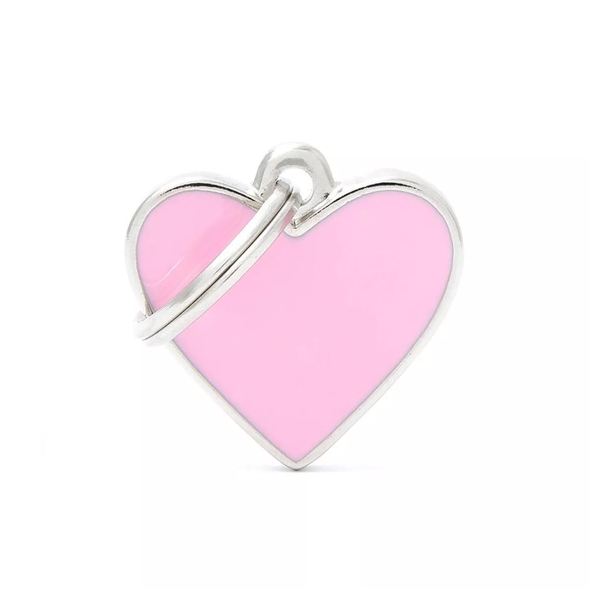 My Family ID Tags Basic Handmade Heart Pink