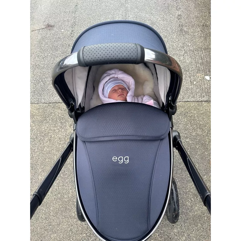 Natural White Spring Lambskins Buggy Liner