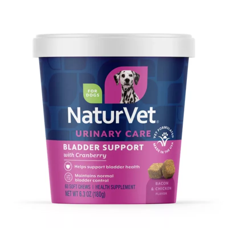 NaturVet Bladder Support Soft Chews 60-Count, Dog Supplement