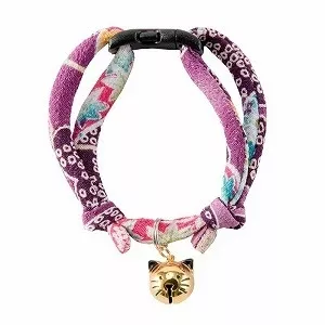 NecoichiChirimen Cat Collar