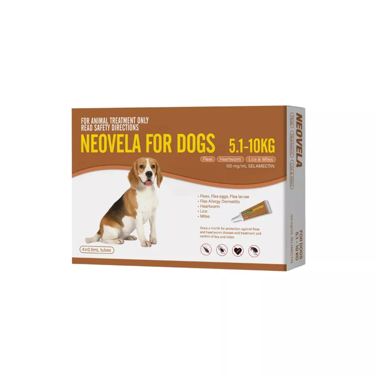 Neovela For Medium Dogs 11.2 - 22lbs Brown 4 Pack