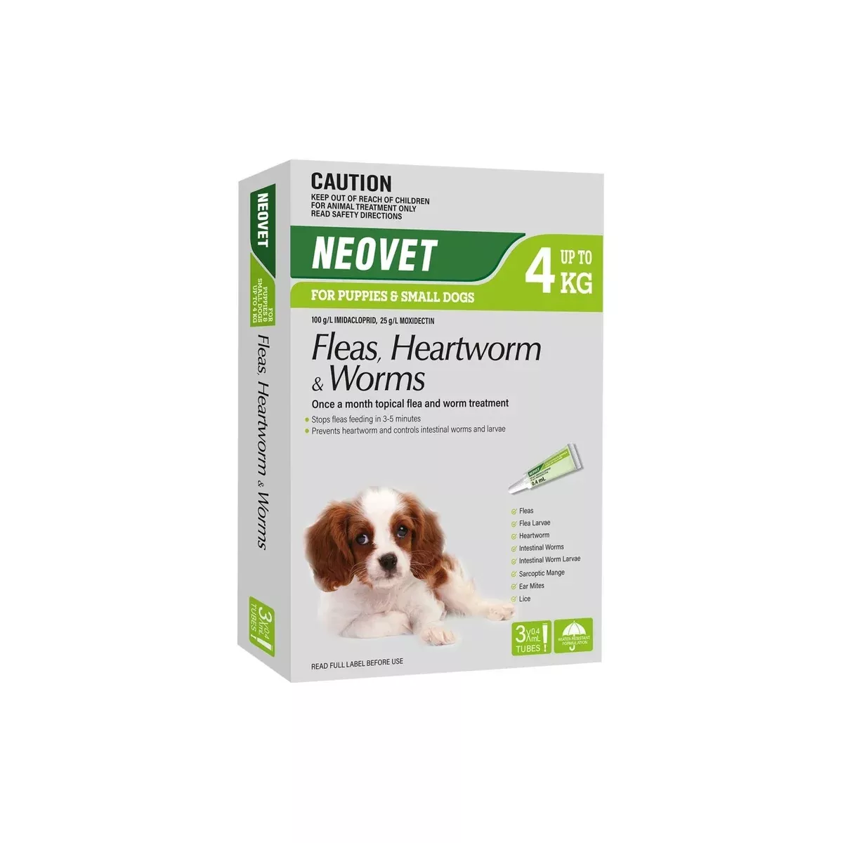 Neovet For Puppies & Small Dogs Up to 8.8lbs Green 3-Pack