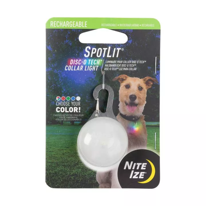Nite Ize SpotLit Rechargeable Collar Light - Disc-o Tech