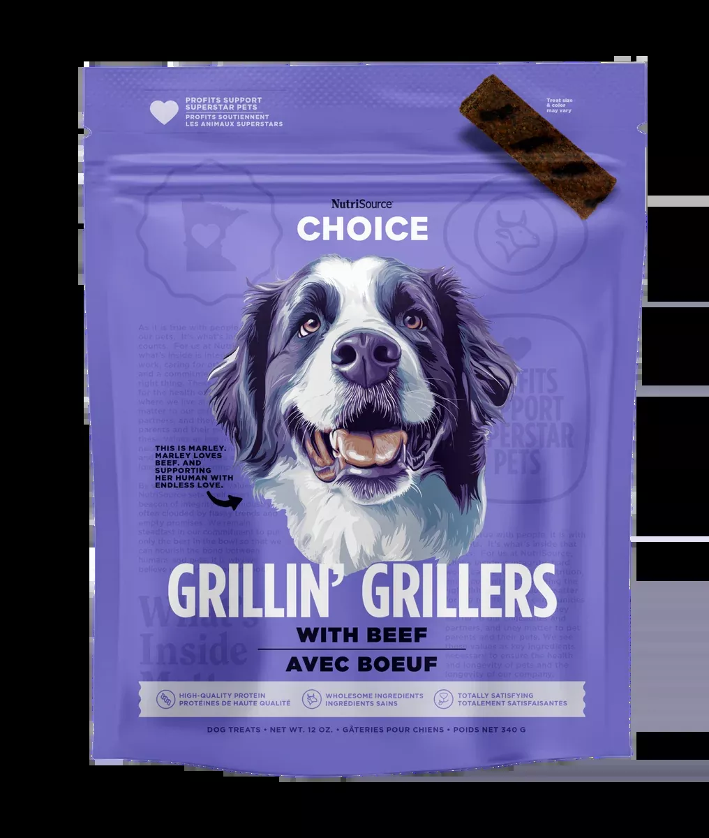 NutriSource Beef Grillin' Grillers Dog Treats
