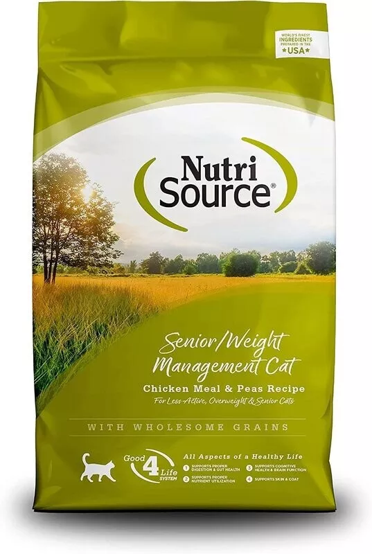 NutriSource Cat Senior Chicken & Rice Weight Management