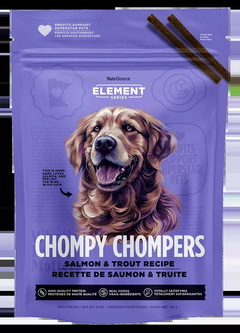 NutriSource Salmon & Trout Chompy Chompers Dog Treats