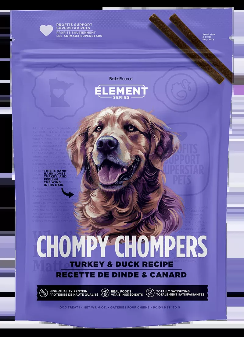 NutriSource Turkey & Duck Chompy Chompers Dog Treats